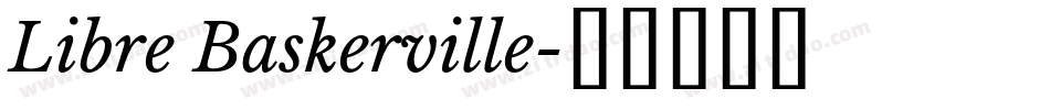 Libre Baskerville字体转换